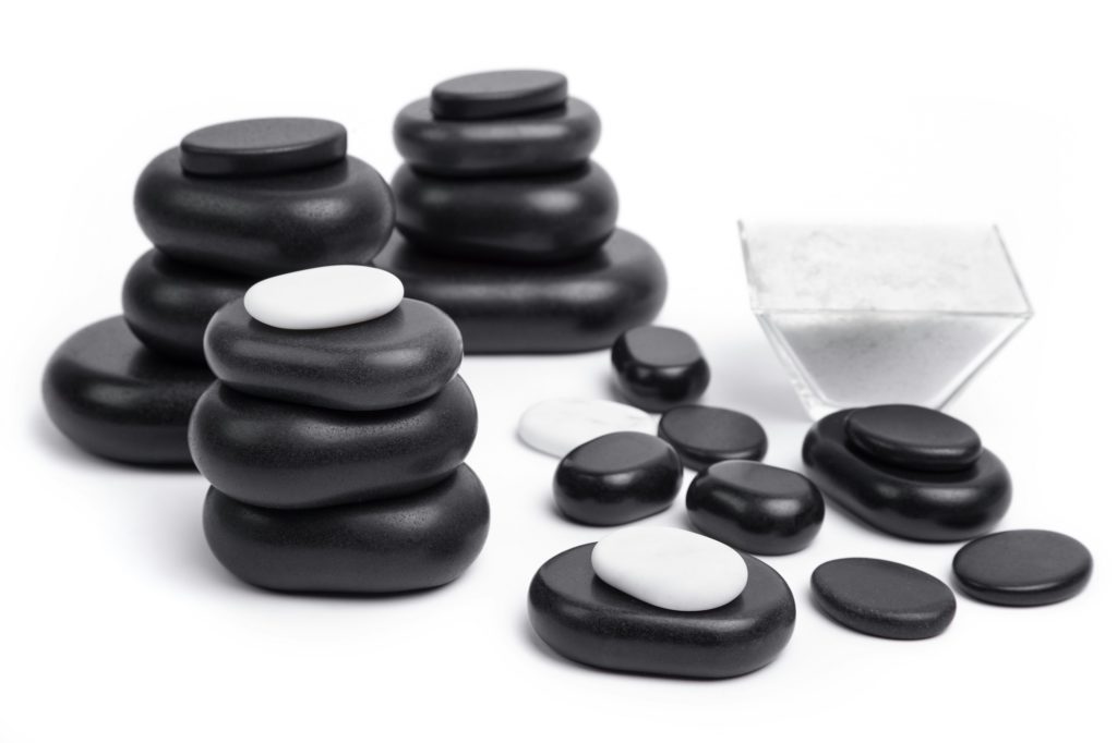 hot stones used in massage